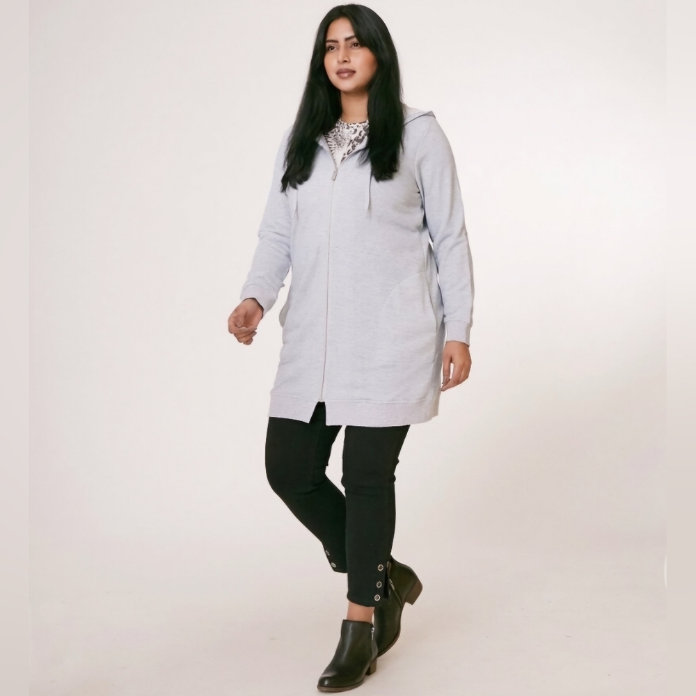 Dg2 By Diane Gilman Gray Varsity Jacket